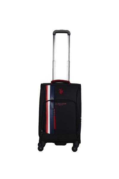 U.S. Polo Assn. Unisex Us Polo Assn . Ikonik Şerit Detaylı Kabin Boy Valiz Pl...
