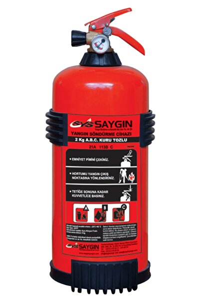 Saygın Yangın 2 Kilo Yangın Söndürme Tüpü