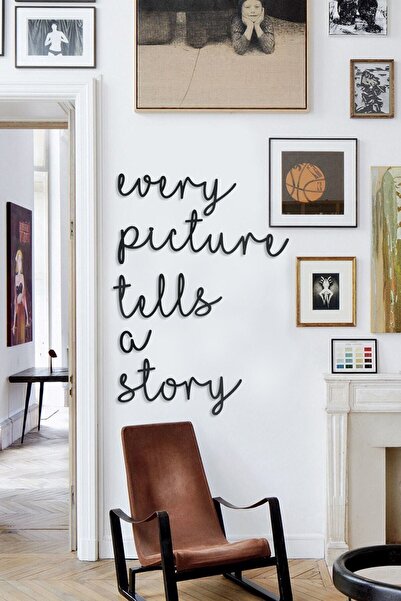 evdeucuz Every Picture Tells A Story Ahşap Duvar Yazısı