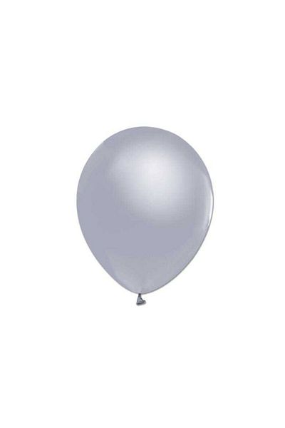 Acar Süs Balloon Metallic Plain 12 Inch Silver 100 Pieces