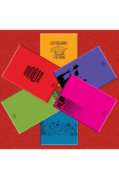 Defne Nebula 40 YpA5 Plastic Cover Notebook (Checkered)