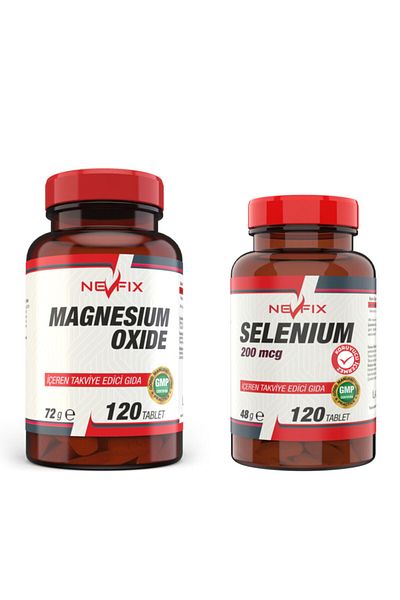 Nevfix Selenium 200 Mcg Magnesium 250 mg 120 Tablets