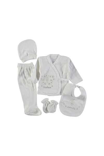 WeBombino Butterfly Embroidered Hospital Exit 5 Pieces
