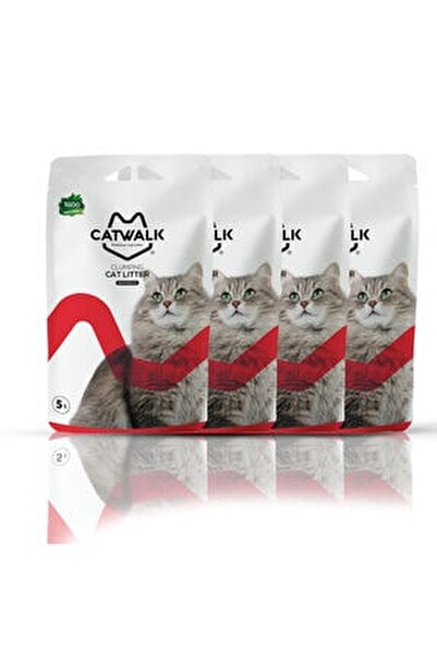 Catwalk Bentonit Topaklanan Kedi Kumu 4 Adet 5 Lt Fiyati Yorumlari Trendyol