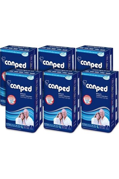 Canped Waistbanded Diapers Large Night 42 Pcs