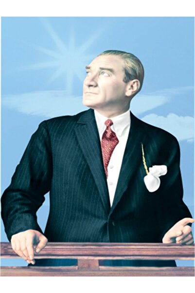 ibsALPİN BAYRAK 100x150cm Atatürk Posteri Saten Kumaş
