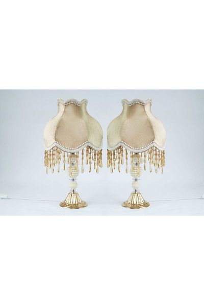 Nettenevime Velvet Fabric Plain Decorated Lampshade