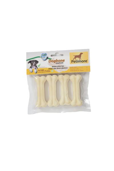 Petimore Xs 7 Cm Beyaz Pres Kemik Eco 4 Lü Paket Çiğneme Kemiği