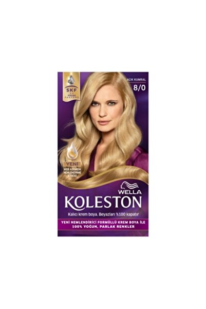 Wella 8/0 Açık Kumral Kalıcı Krem Boya