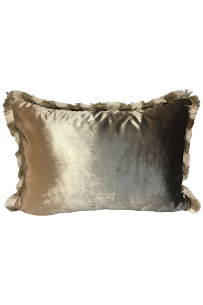 Flora Home Gold Kadife Püskül Detaylı Dekoratif Kırlent Kılıfı 40 X 60
