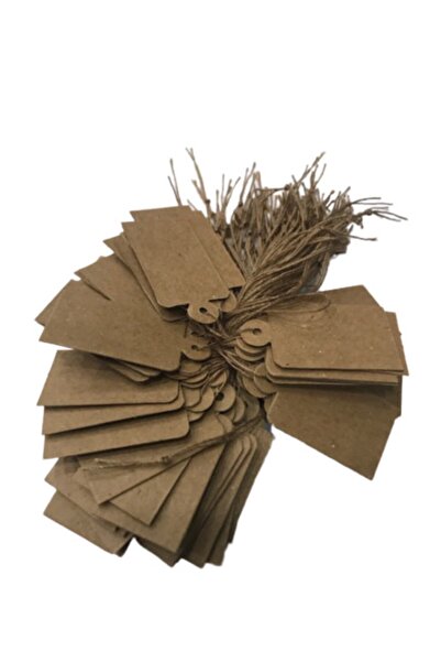 ZELS Ετικέτες τιμής οικιακής χρήσης Big String Kraft 80 τεμαχίων (φωτεινή δια...