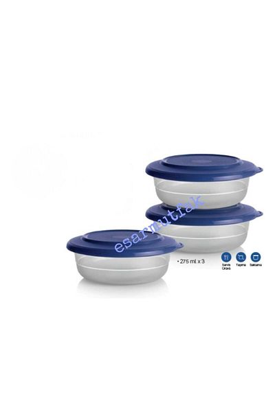 Tupperware Crystal Bowl - 275ml Breakfast, Set of 3