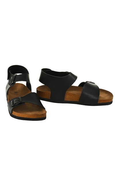 JustBow Unisex μαύρα σανδάλια