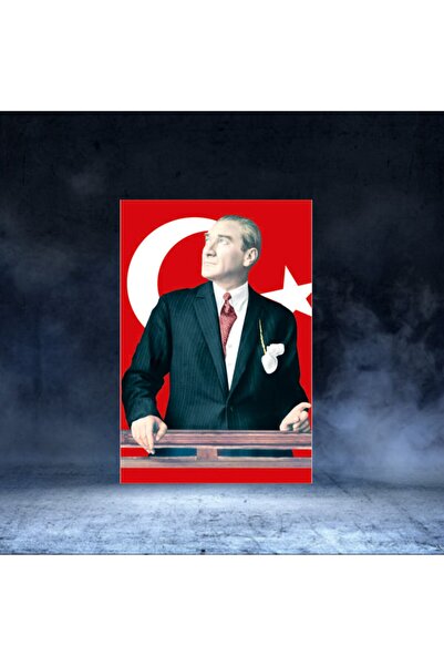 Saten Kumaş Atatürk Posteri 100x150 cm