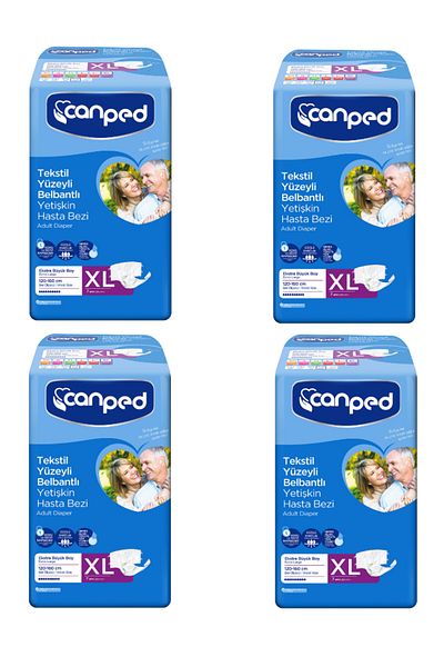 Canped Waistbanded Patient Diapers Extra Large (xl) 4x7 Pack 28 Pieces