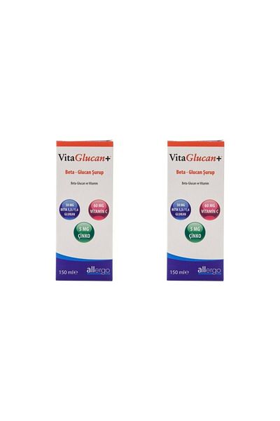 Allergo Vitaglucan Beta Glucan and Zinc & Vitamin C Syrup 150 ml