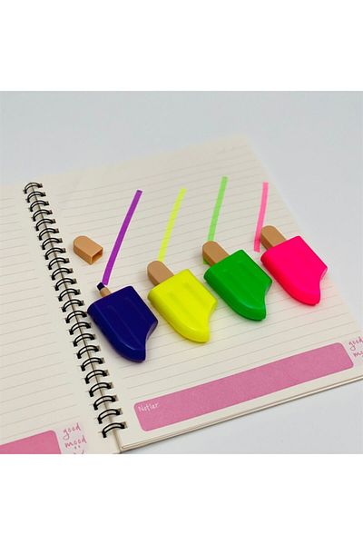 Techno phone Ice Cream Themed Highlighter Set of 4
