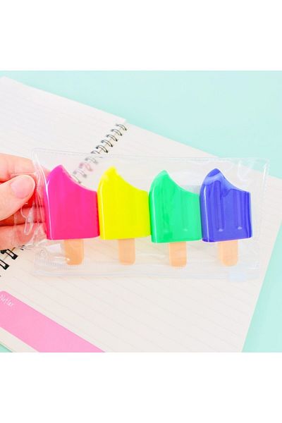 Techno phone Ice Cream Themed Highlighter Set of 4