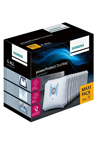Siemens Orijinal G Tipi Elektrikli Süpürge Bez Toz Torbası 16 Adet