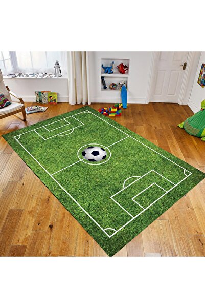 BKkids Futbol Topu Ve Sahası Çocuk Odası Halısı