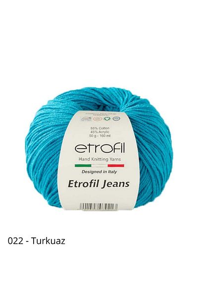 Etrofil Jeans Punch And Amigurumi Yarn- Χρώμα Νο-022 Τυρκουάζ-