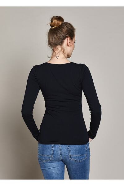 GEBE Uzun Kollu Basic Hamile Tişörtü Petra