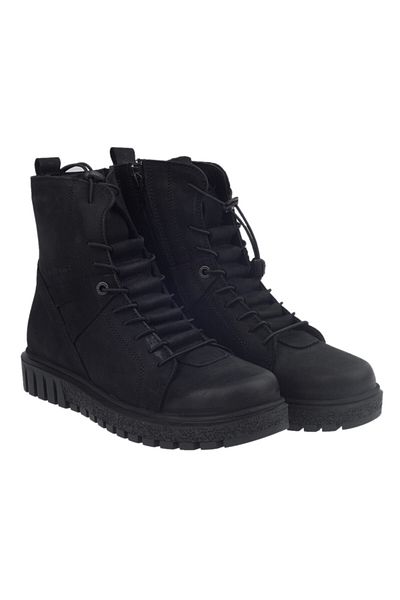 Hammer Jack 17945-z Γυναικείες μαύρες μπότες από γνήσιο δέρμα