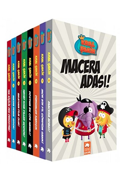 Eksik Parça Çocuk Kral Şakir Kitap Seti ( 1 - 2 - 3 - 4 - 5 - 6 - 7 - 8 ) .8 Adet