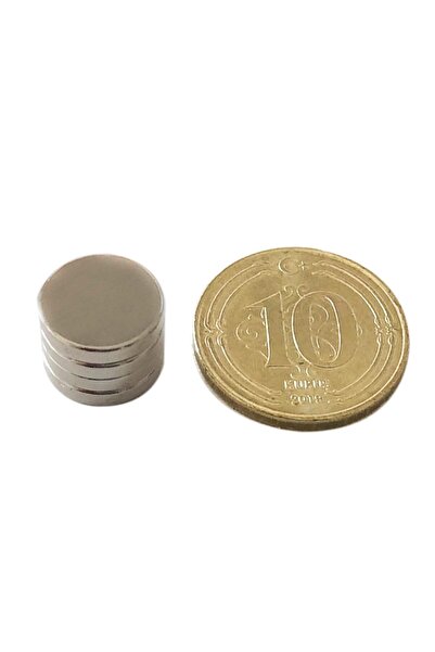 Mıknatıs Ar-Ge 10x2mm Silindir Güçlü Neodyum Mıknatıs 20 Adet
