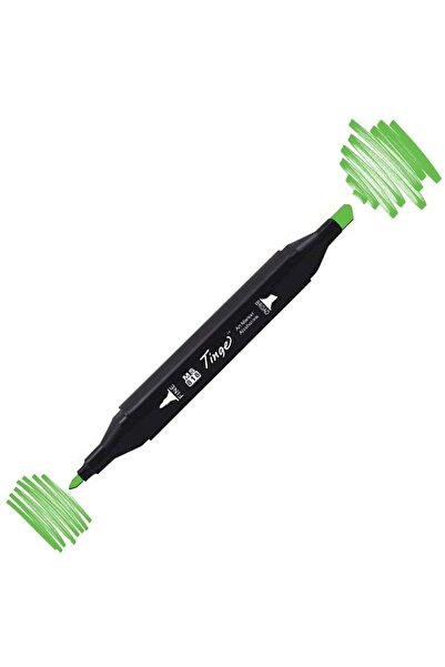 Tinge قلم تحديد مزدوج الأطراف Gy47 أخضر عشبي