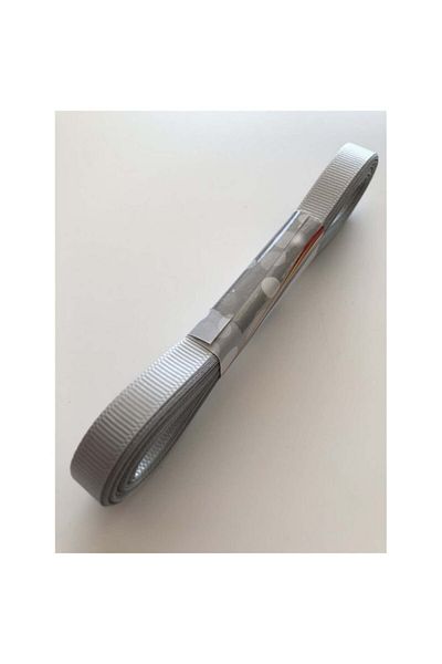 Hobigram Γκρι κορδέλα Grosgrain 1 cm 10 Mt – Ειδικό σχέδιο, Αξεσουάρ, Ποιοτική Παραγωγή, Εντυπωσιακό Στιλ – Dekorati