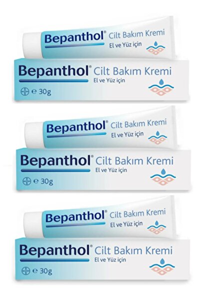Bepanthol Provitamin B5 Içeren Cilt Bakım Kremi 30 gr X 3 Adet