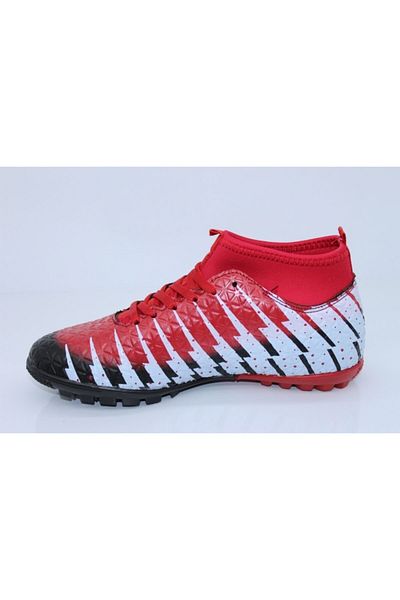 Lion Men's Black Red Astroturf Field Shoes 1452