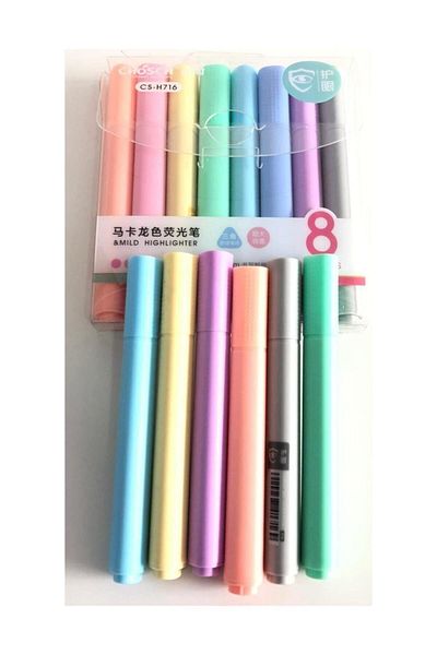 CHOSCH Pastel Color Highlighter Set of 8