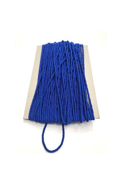 Hobigram Saks Blue Cord Rope 3 Mm 1 Mt-khc-1061 – Διακοσμητική κορδέλα, Κομψό Σχέδιο, Γυναικείο Αξεσουάρ – Διακοσμητικό