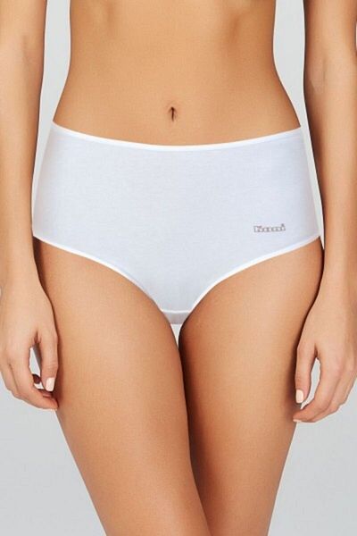 Kom Chiloți de damă cu talie înaltă Basic Maxi pachet de 3 culori