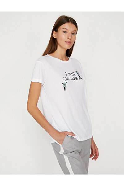 Koton Γυναικείο T-shirt με φούντα