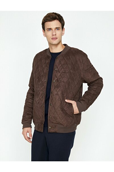 Koton Ανδρικό Καφέ Παλτό 9KAM21124NW