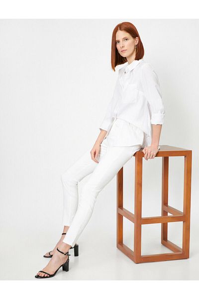 Koton Women's Pocket Detailed Trousers