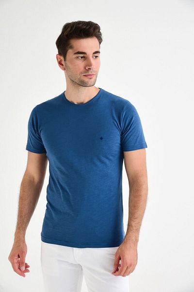 DYNAMO T-Shirt - Dunkelblau - Slim Fit
