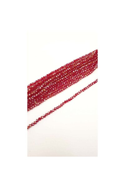 Hobigram Mărgele de cristal roșu închis Janjanlı 8 mm