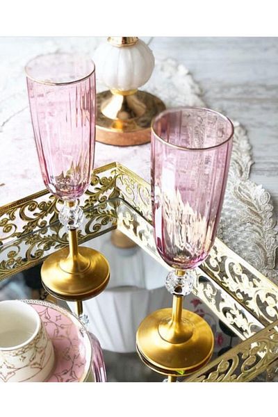 Paşabahçe 2-Person Coffee Side Glass Goblet Water Glass Set Dowry Set Gift Set