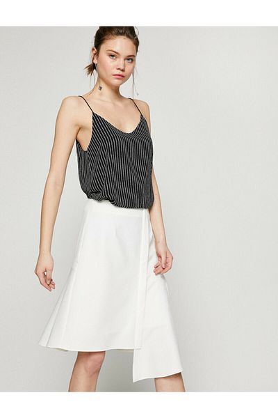 Koton Women's White Normal Waist Skirt
