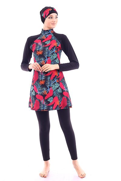 Aykum Mayo Women's Black Hijab Swimsuit