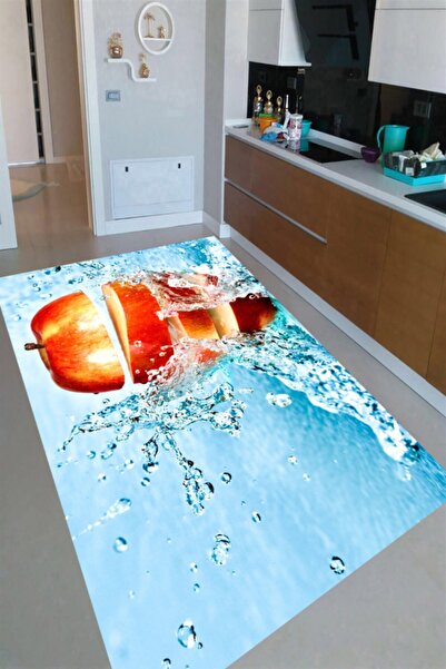 Resmiro Suya Düşen Elma Tasarımlı Dijital Baskılı Halı 200x300 cm