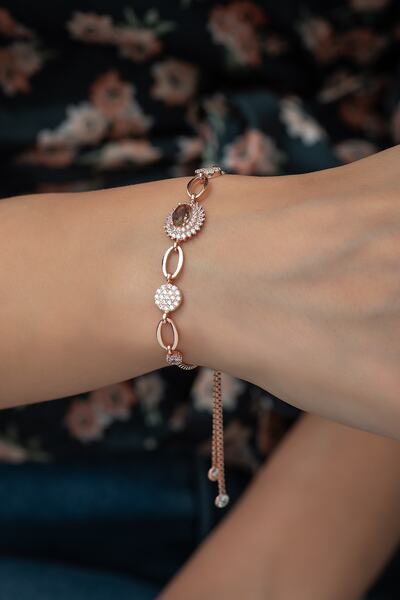 Nereze 925 Ayar Gümüş Asansörlü Zultanit Taşlı Kadın Gümüş Bileklik