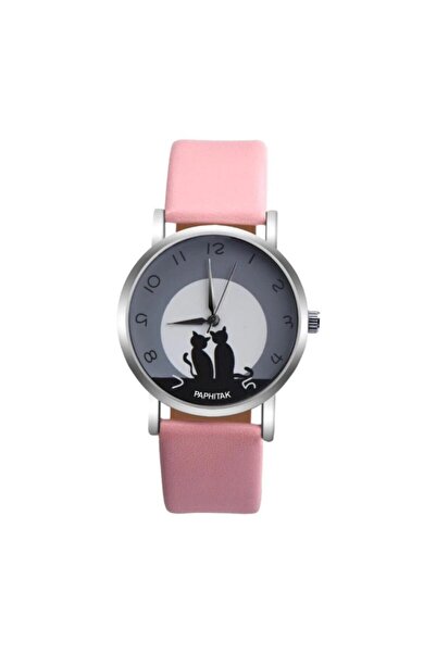 Toz Vintage ساعة بينك كات