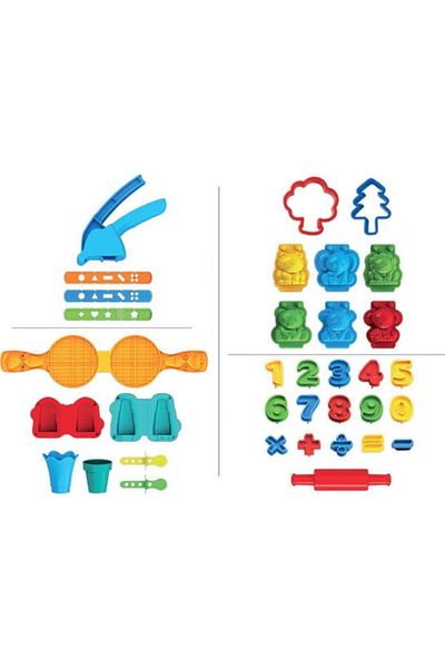Fillikutum Artcraft Mega Dough Set 35 Pieces Mold 5 Play Dough