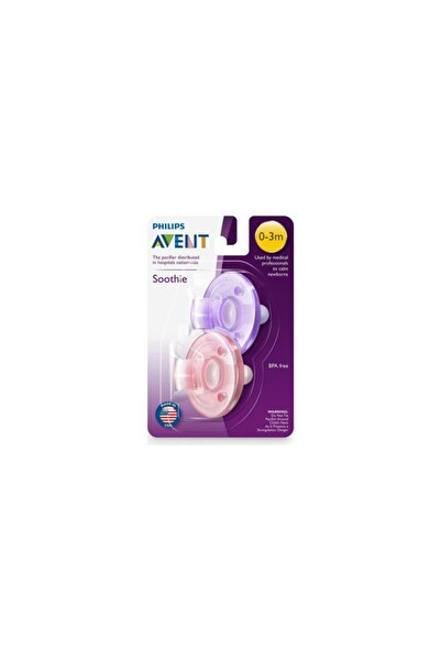 Philips Avent Pembe Mor Soothie Emzik 0-3m