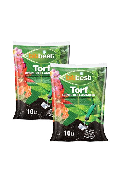 BİTBEST 2x10lt (20lt) Bitki Ve Saksı Toprağı Torfu ( Torf Humus Leonardit )
